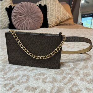 Michael Kors pull chain belt bag